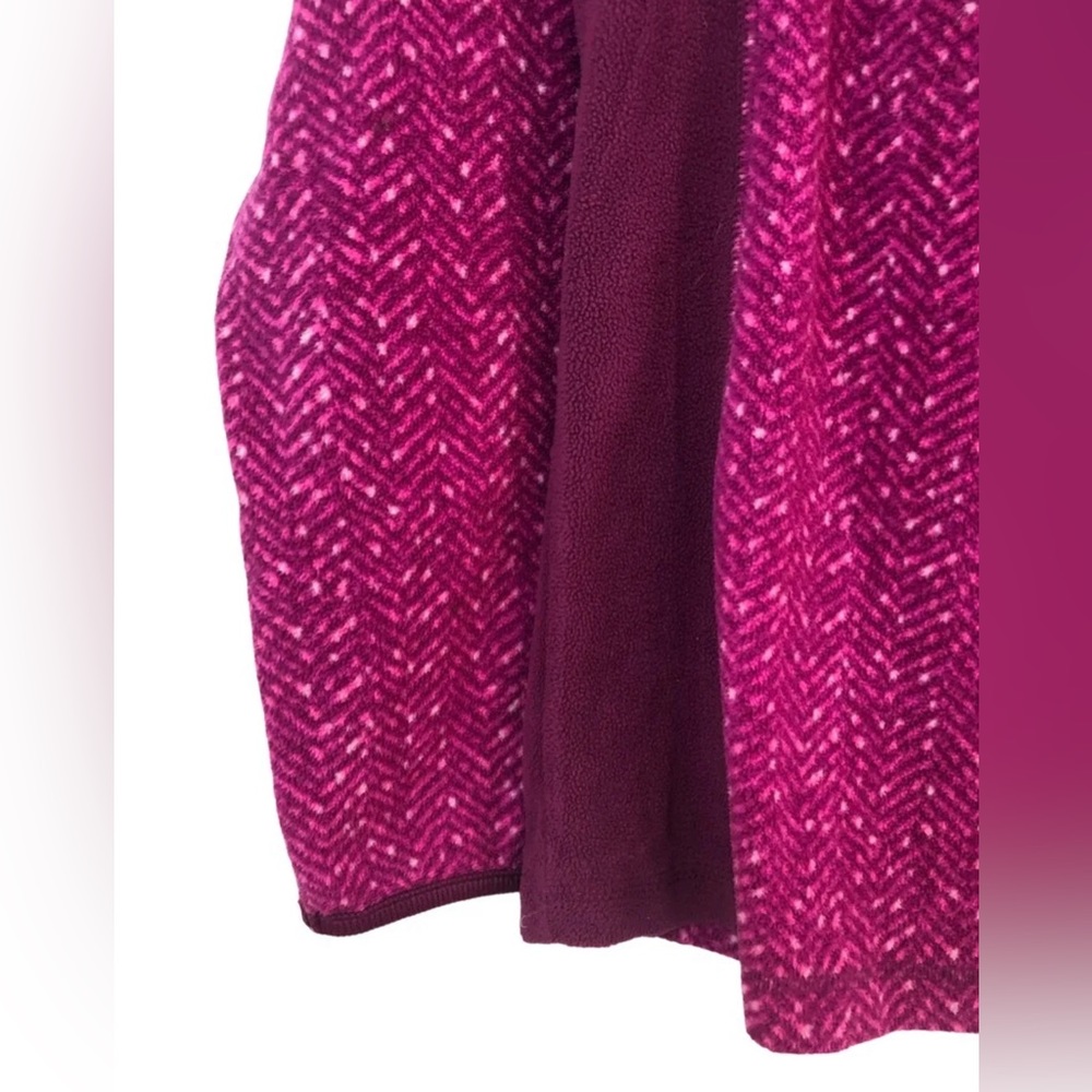 Columbia Arctic Air Printed 1/2 Zip Fuchsia Fleece Pullover Women's Size S - Picture 6 of 14